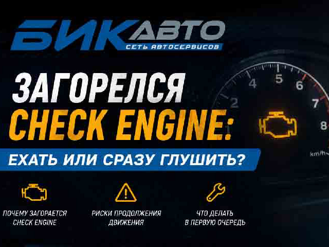 Загорелся Check Engine: ехать или сразу глушить?