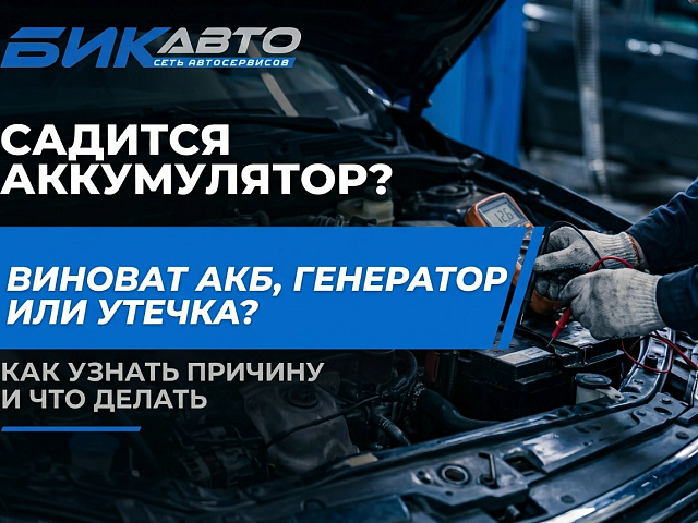 Садится аккумулятор в машине: виноват АКБ, генератор или утечка